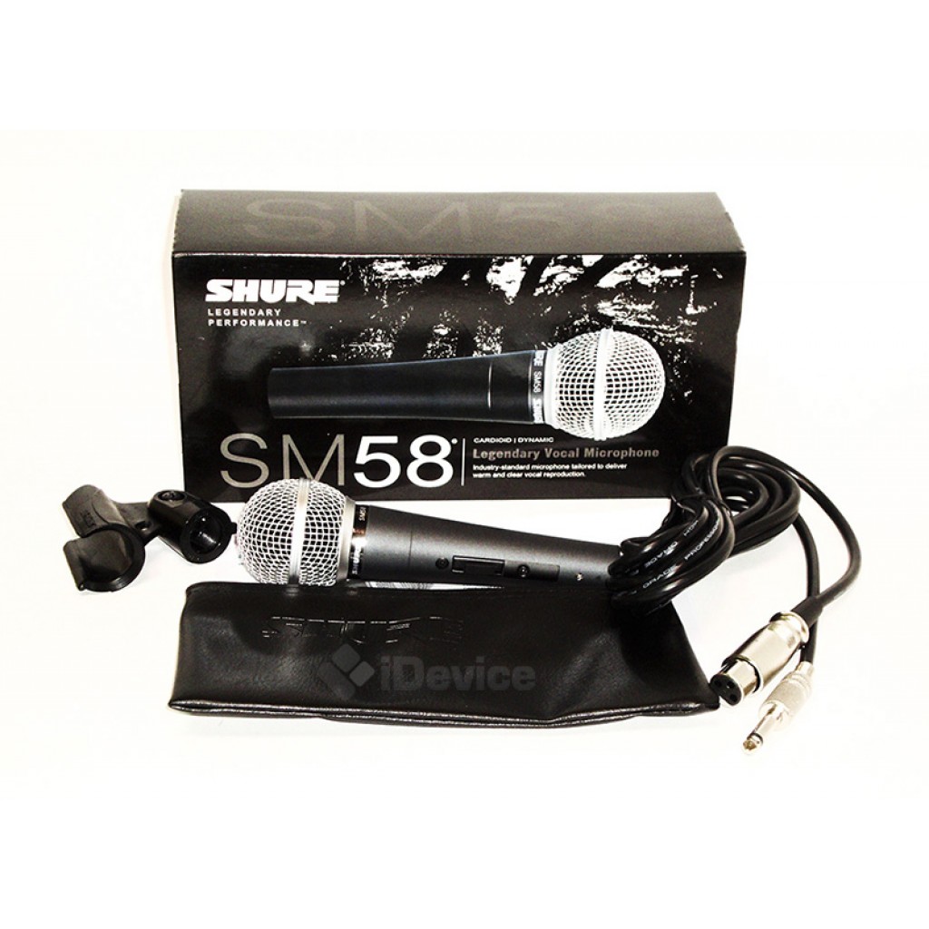 Микрофон Shure SM58 купить проводной для вокала, для караоке в